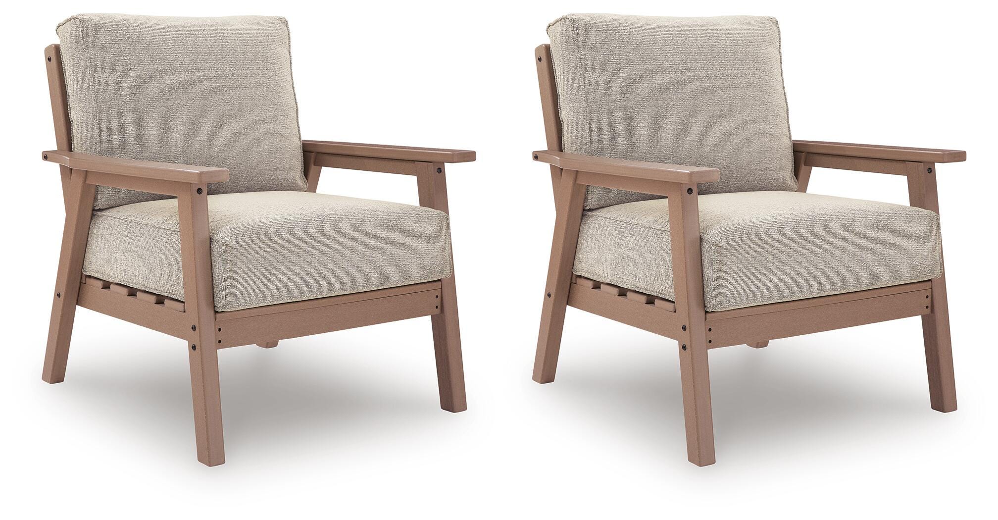 Grover Beach Outdoor Sofa with 2 Lounge Chairs