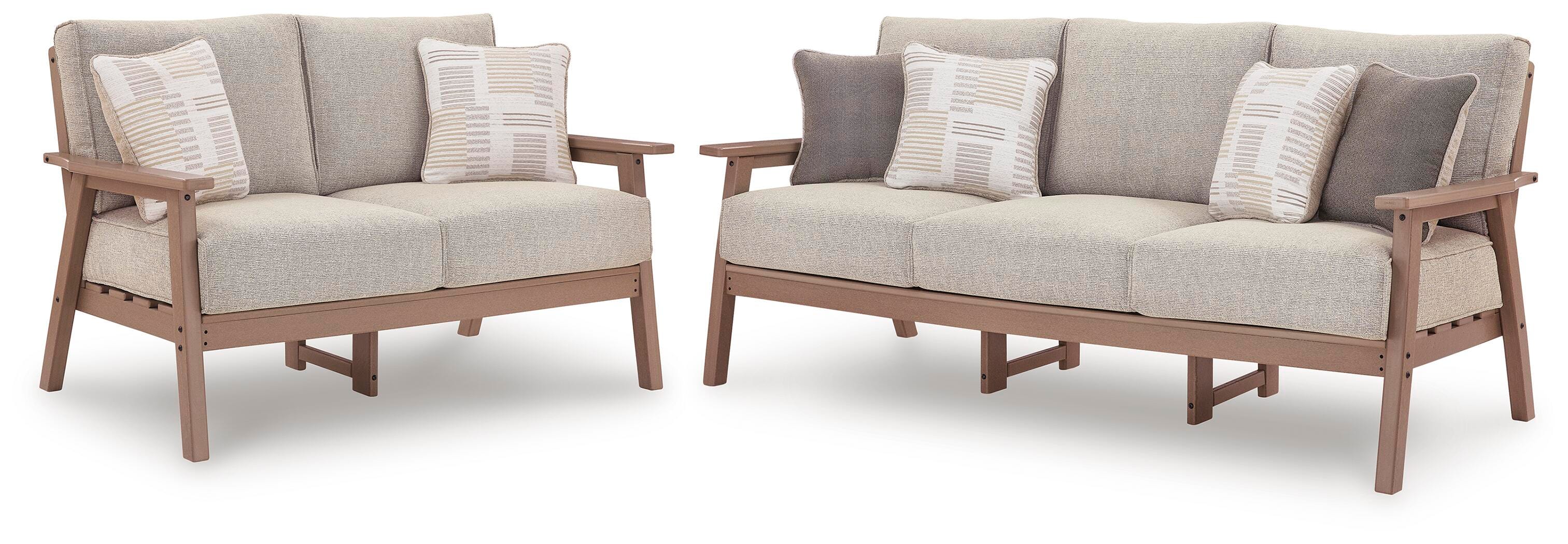 Grover Beach Outdoor Sofa and Loveseat