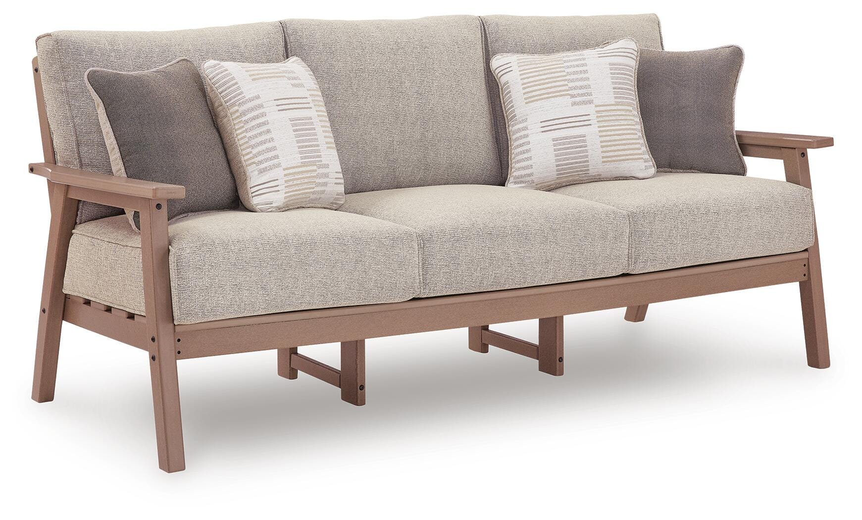 Grover Beach Outdoor Sofa and 2 Chairs with Coffee Table