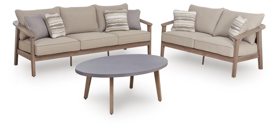 Harmony Headlands Outdoor Sofa and Loveseat with Coffee Table