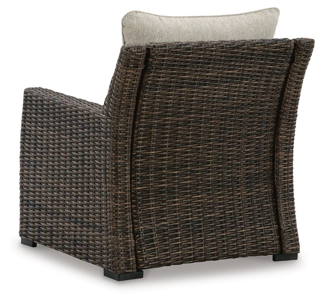 Brook Ranch Outdoor Sofa Sectional, Bench, Lounge Chair and Table