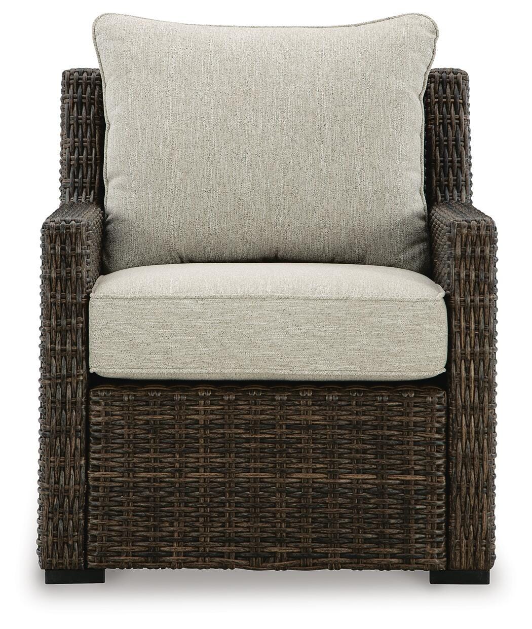 Brook Ranch Outdoor Sofa Sectional, Bench, Lounge Chair and Table