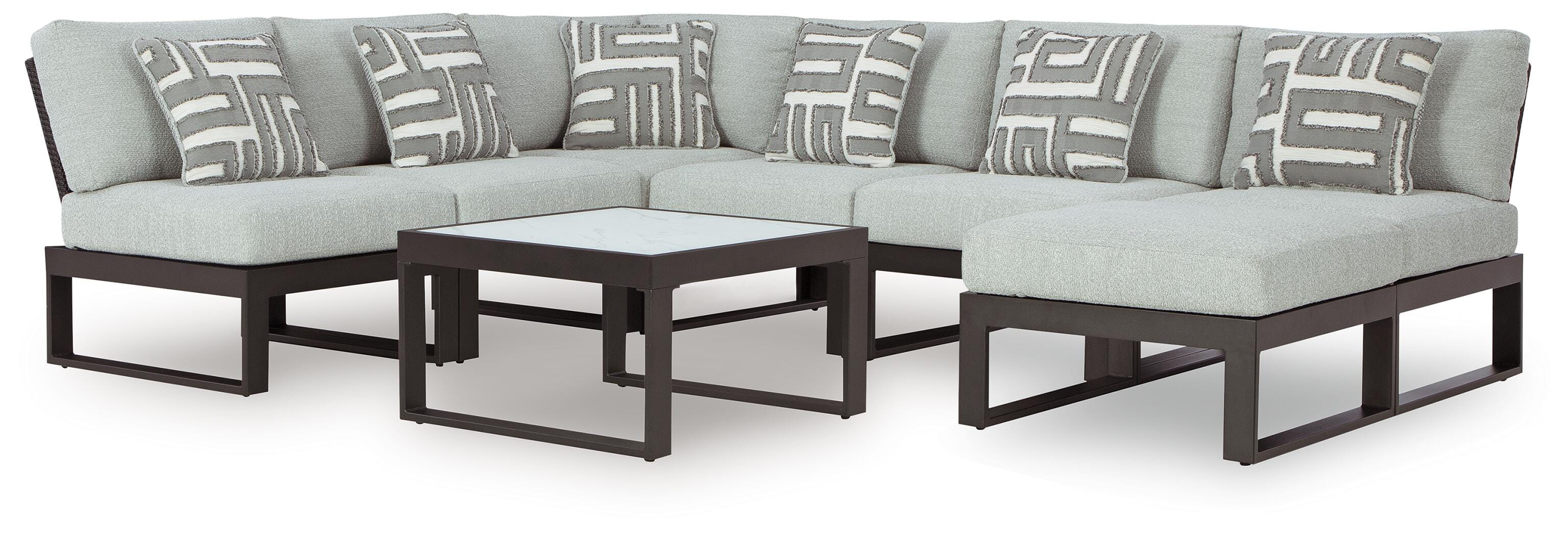 Beachloft 8-Piece Sectional with Ottoman and Coffee Table