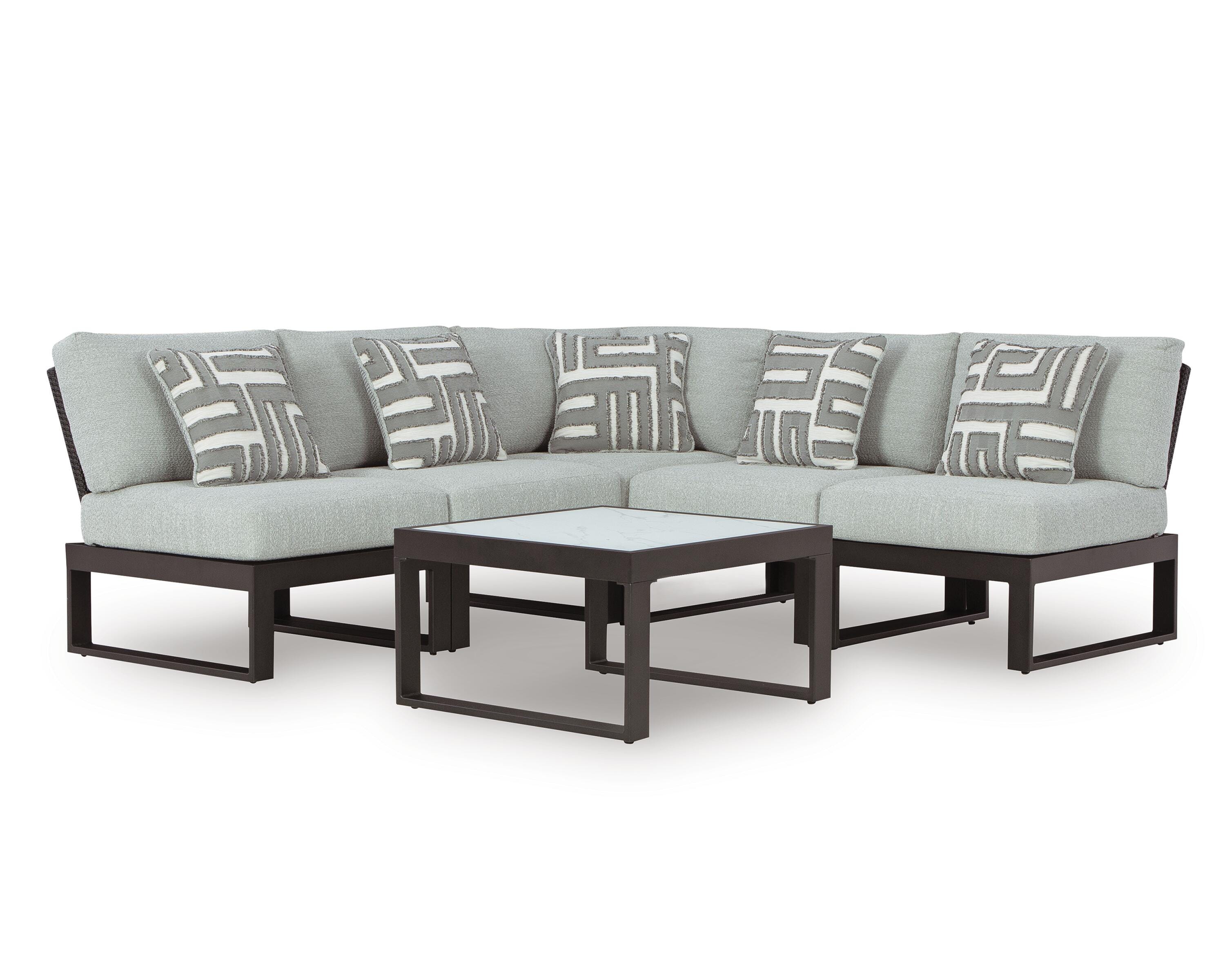 Beachloft 5-Piece Outdoor Sectional with Coffee Table