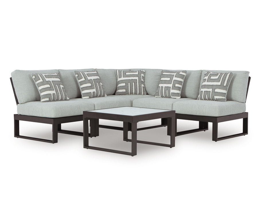 Beachloft 5-Piece Outdoor Sectional with Coffee Table