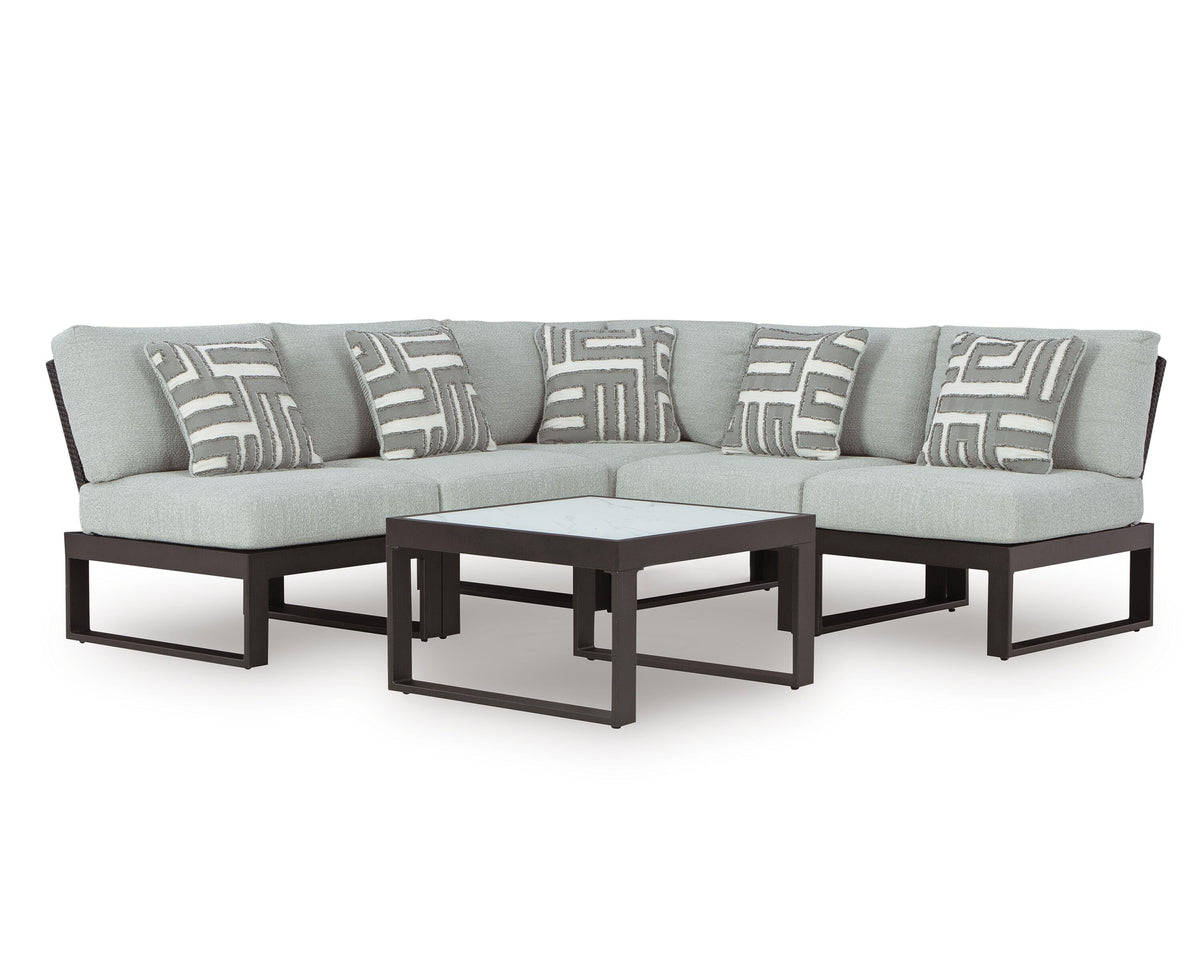 Beachloft 5-Piece Outdoor Sectional with Coffee Table