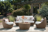 Double Point Outdoor Sofa, Loveseat and 2 Lounge Chairs with Coffee Table