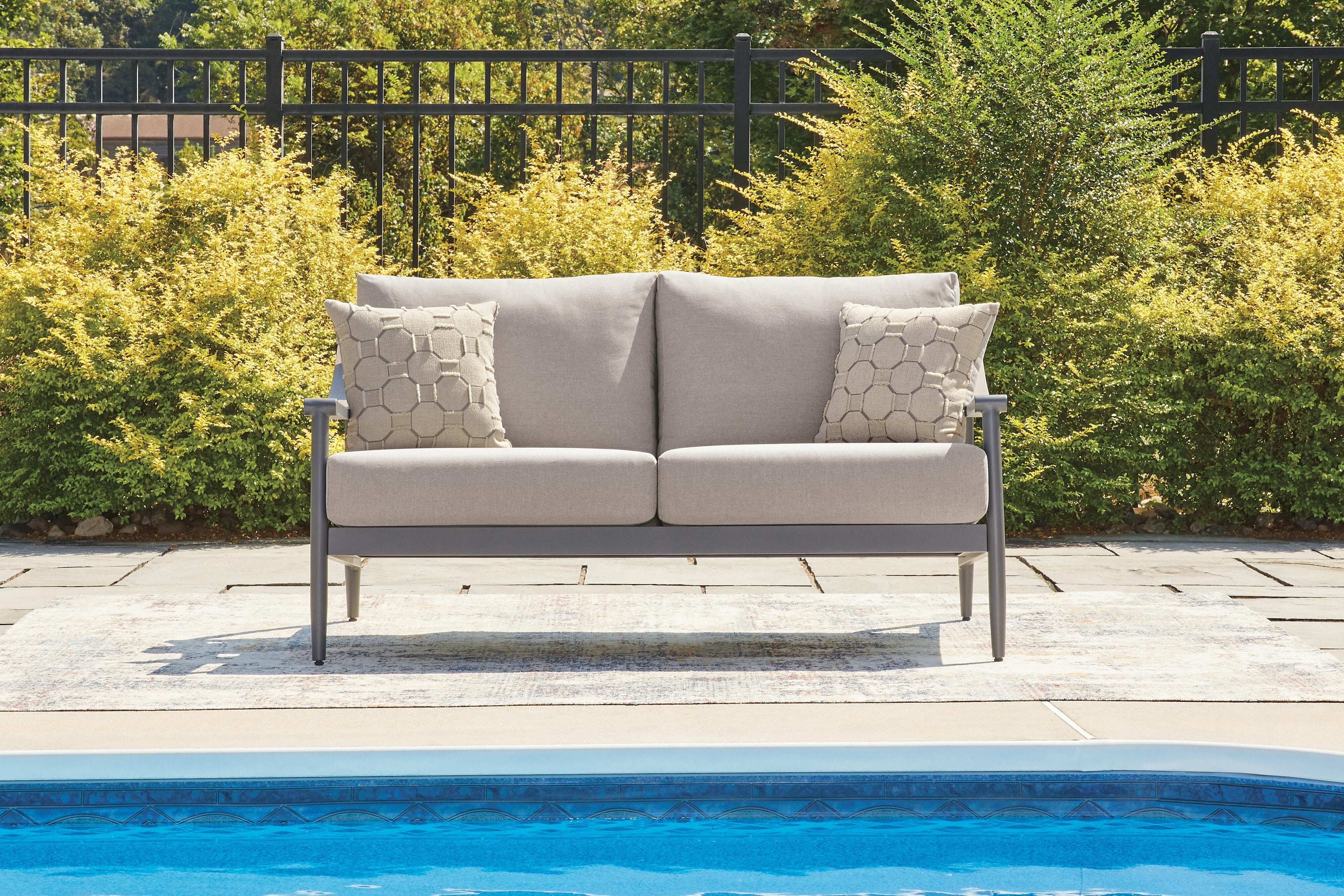 Ocean Beach Outdoor Loveseat with Cushion