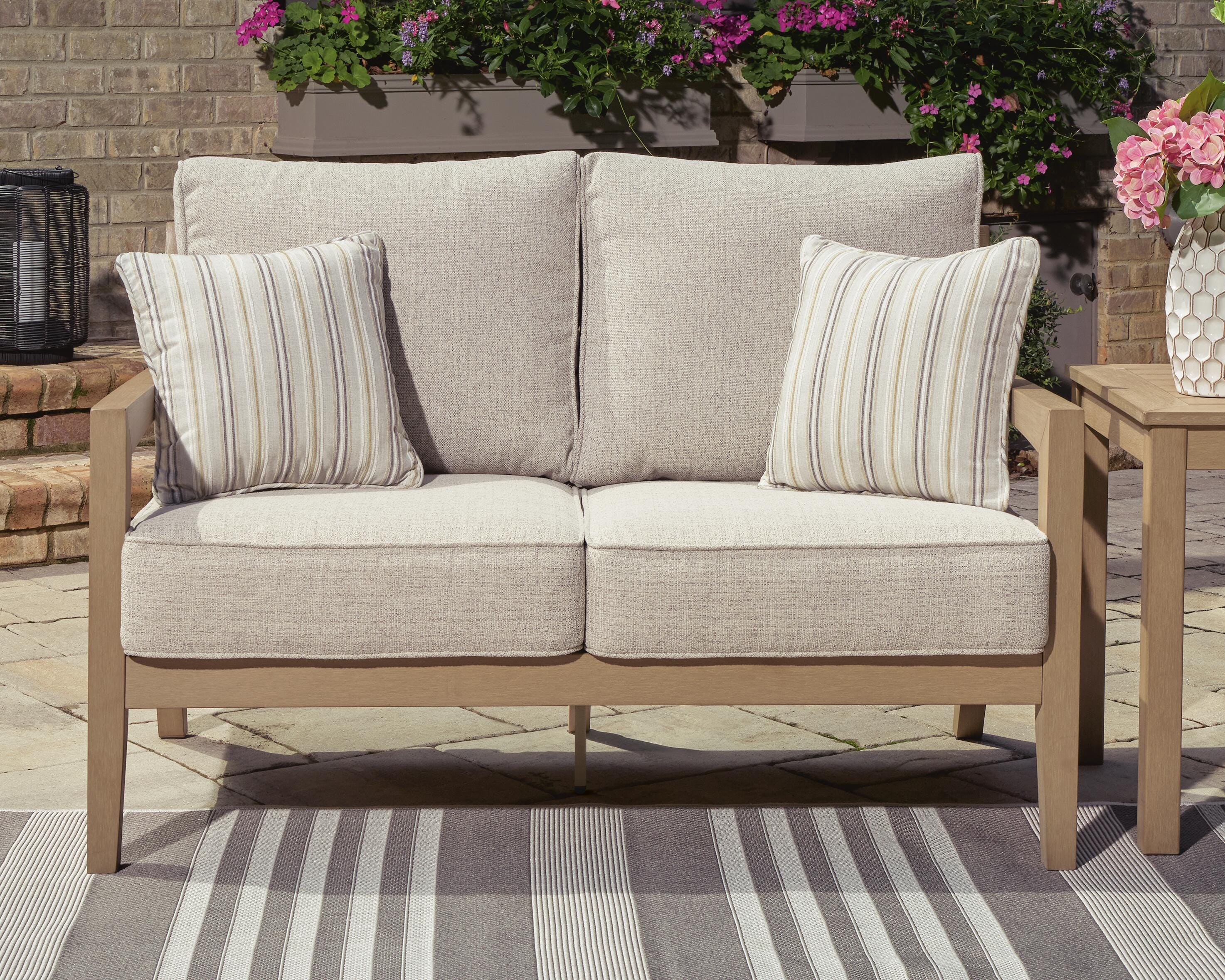 Hallow Creek Outdoor Sofa and Loveseat