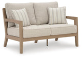 Hallow Creek Outdoor Sofa and Loveseat