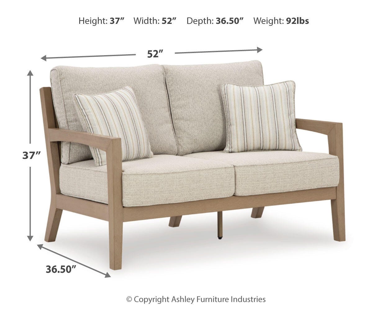 Hallow Creek Outdoor Sofa and Loveseat