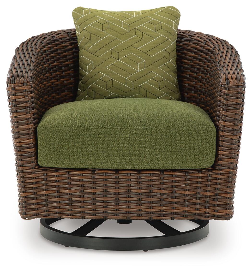 Horizon Hall Outdoor Sofa and 2 Swivel Lounge Chairs