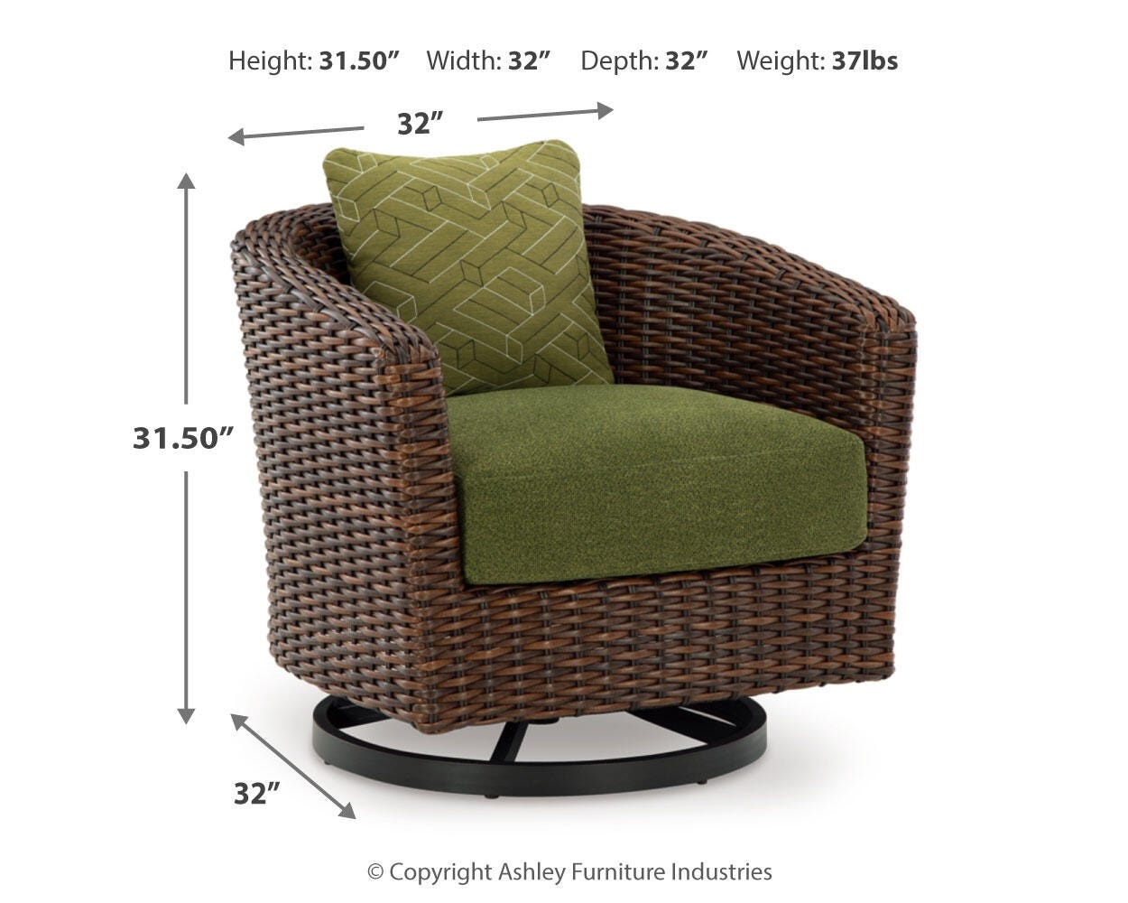 Horizon Hall Outdoor Sofa, 2 Lounge Chairs, Ottoman and Coffee Table