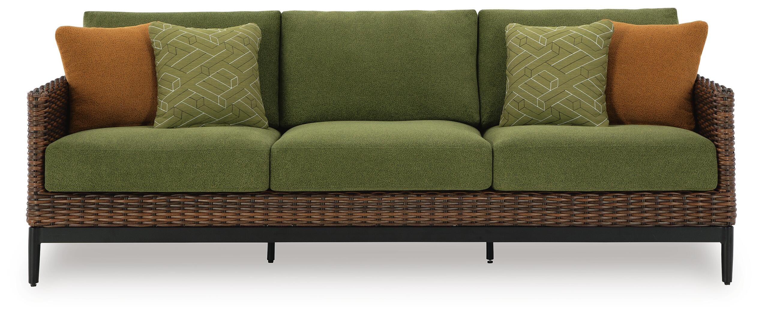 Horizon Hall Outdoor Sofa, 2 Lounge Chairs, Ottoman and Coffee Table