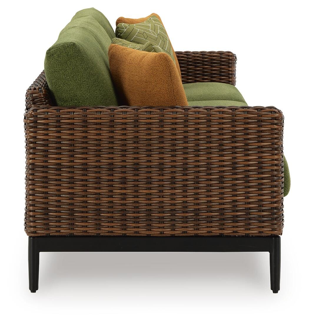 Horizon Hall Outdoor Sofa, 2 Lounge Chairs, Ottoman and Coffee Table