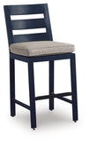 East Beach Outdoor Fire Pit Bar Table and 4 Barstools