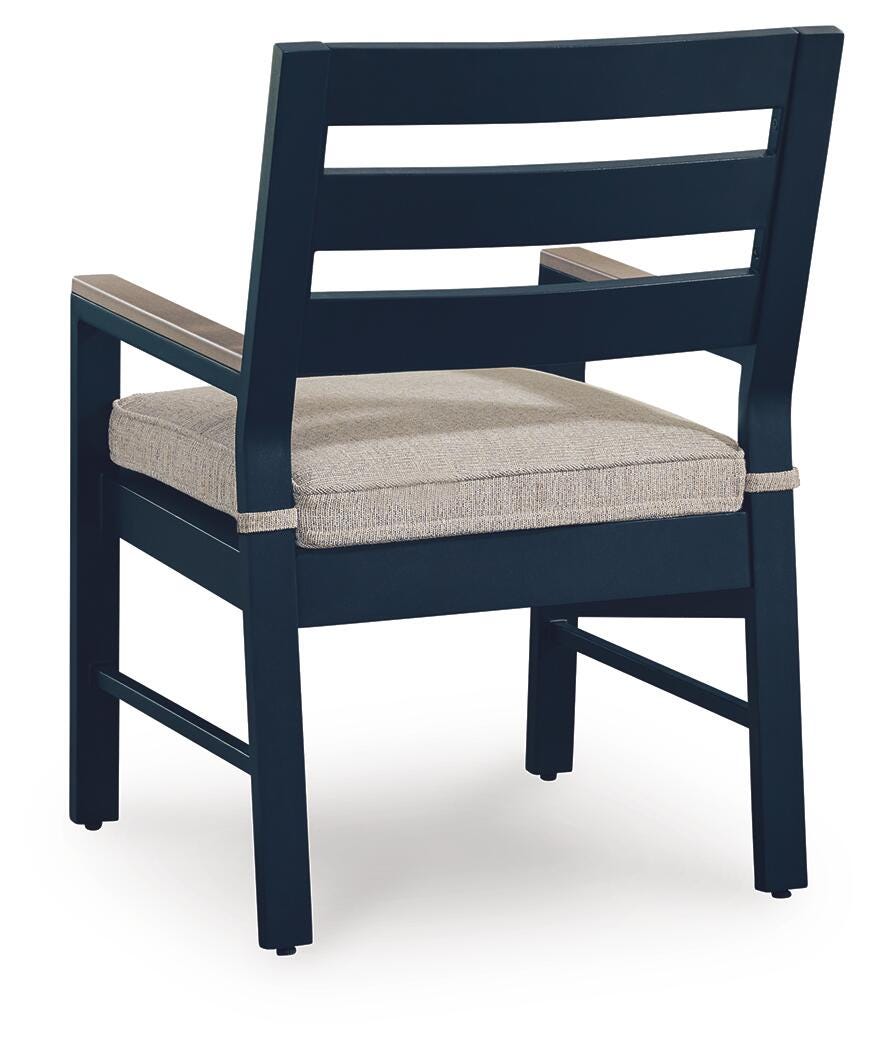 East Beach Outdoor Arm Chair with Cushion (Set of 2)