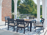 East Beach Outdoor Dining Table and 6 Chairs