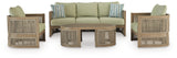 Serena Shores Outdoor Sofa and 2 Chairs with Coffee Table