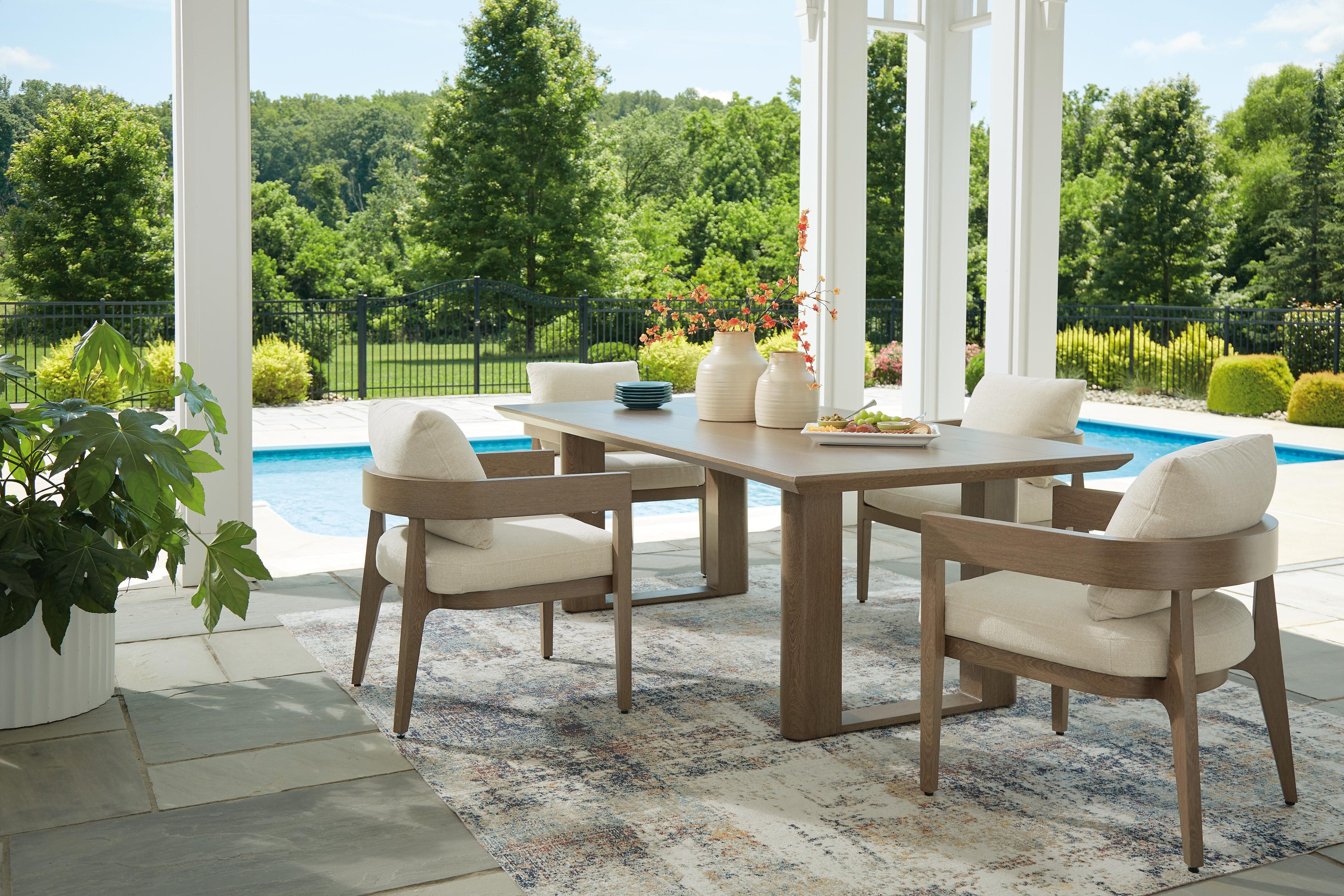 Serene Bay Outdoor Dining Table and 4 Chairs