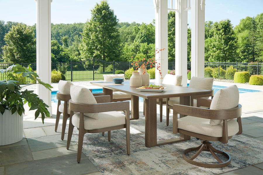 Serene Bay Outdoor Dining Table and 6 Chairs