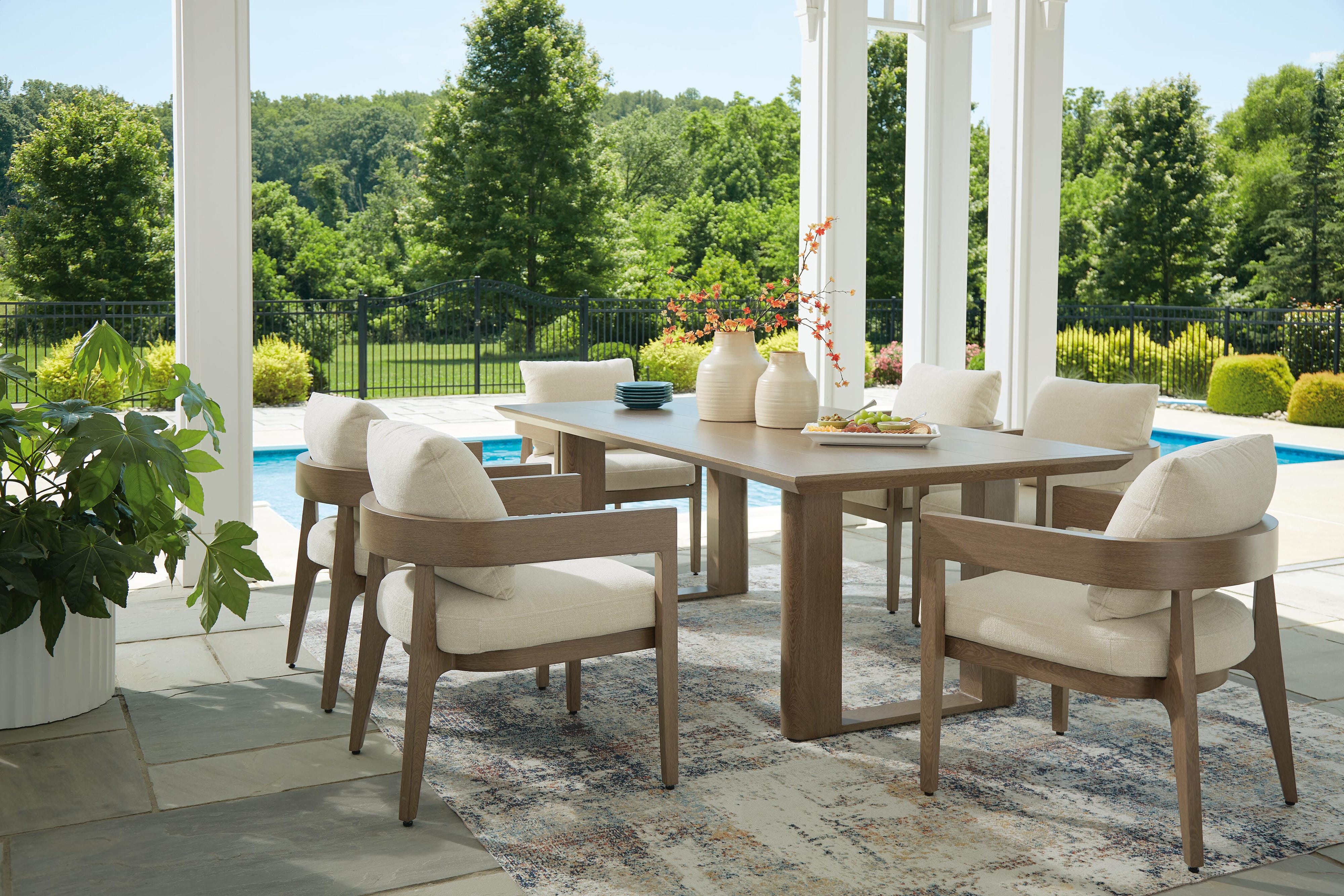 Serene Bay Outdoor Dining Table and 6 Chairs