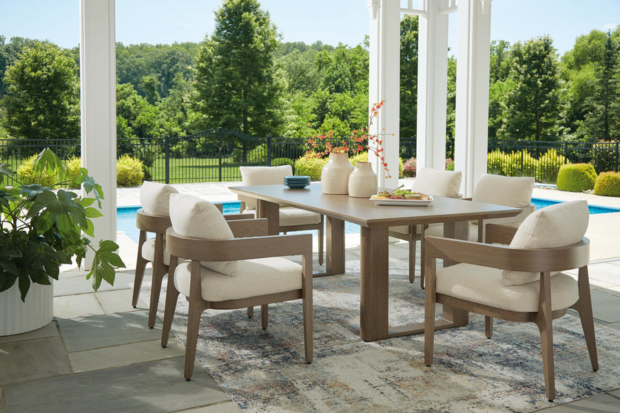 Serene Bay Outdoor Dining Table and 6 Chairs