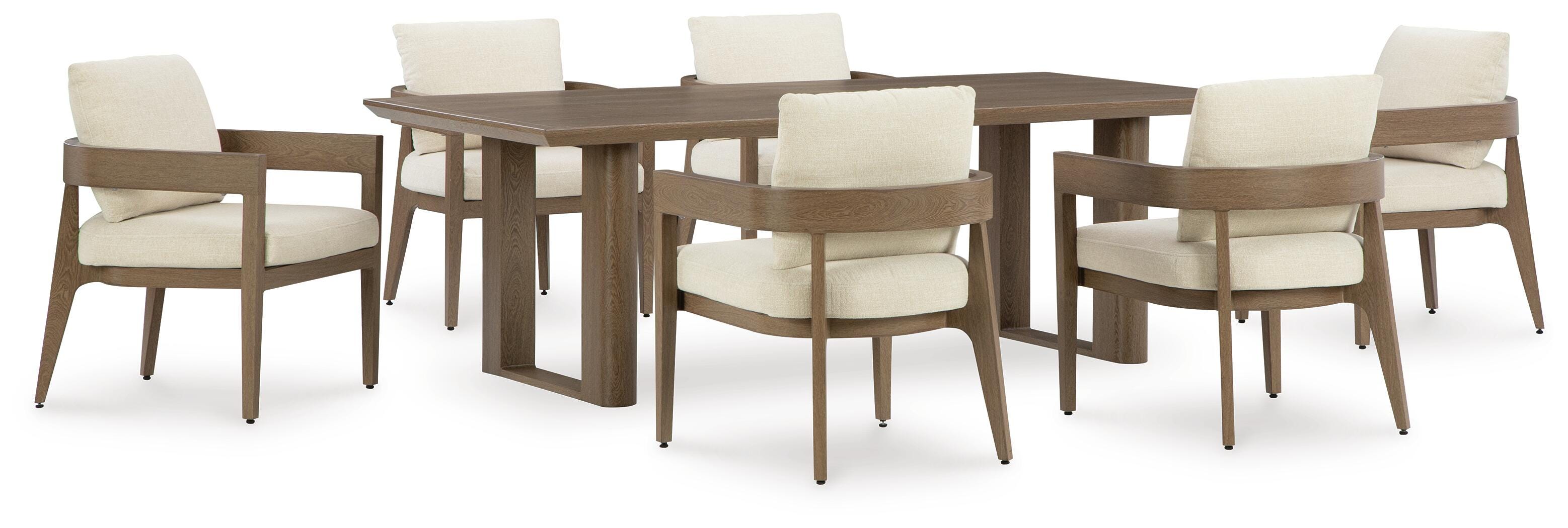 Serene Bay Outdoor Dining Table and 6 Chairs