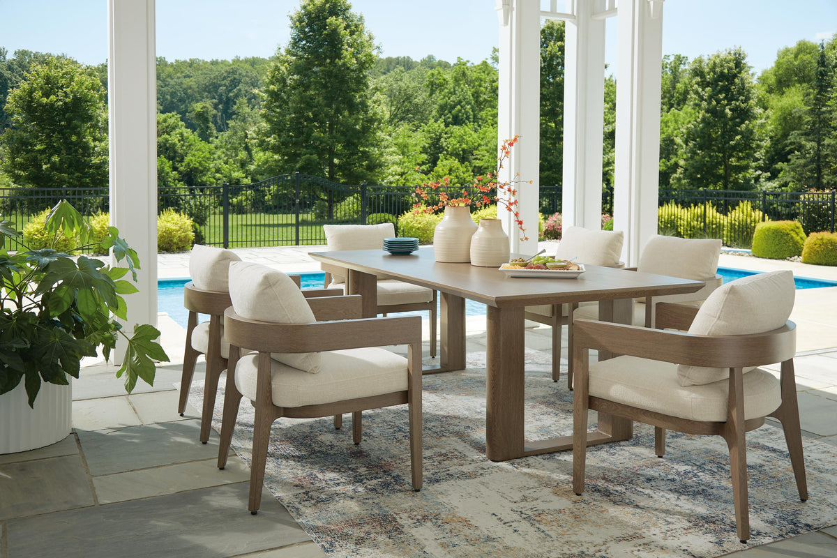 Serene Bay Outdoor Dining Table and 6 Chairs