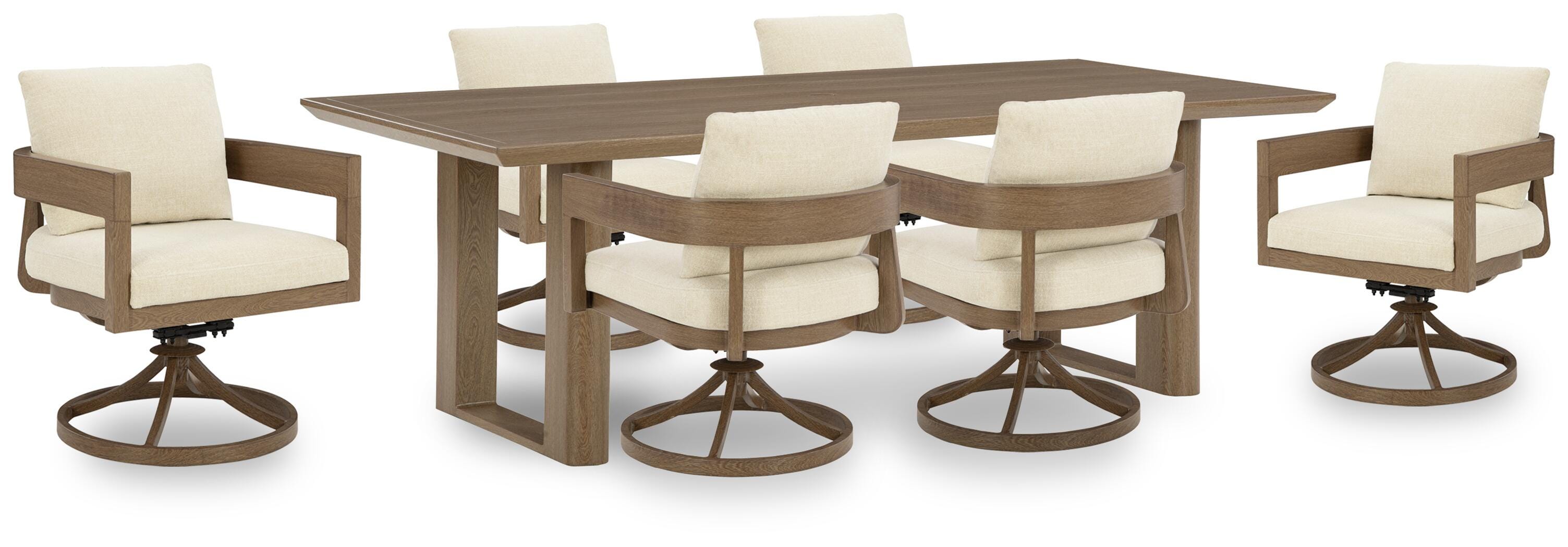 Serene Bay Outdoor Dining Table and 6 Chairs