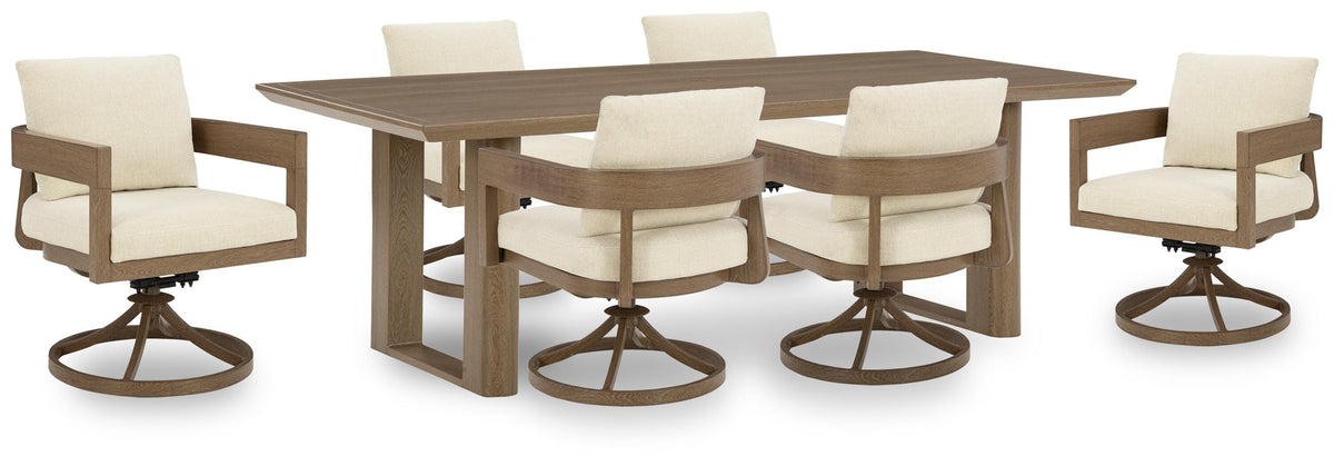 Serene Bay Outdoor Dining Table and 6 Chairs