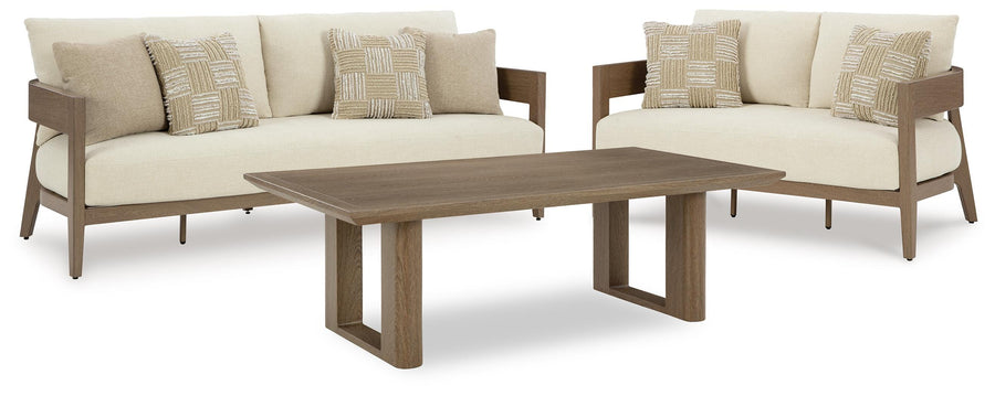 Serene Bay Outdoor Sofa and Loveseat with Coffee Table