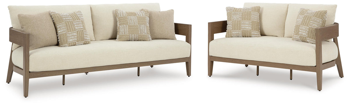 Serene Bay Outdoor Sofa and Loveseat