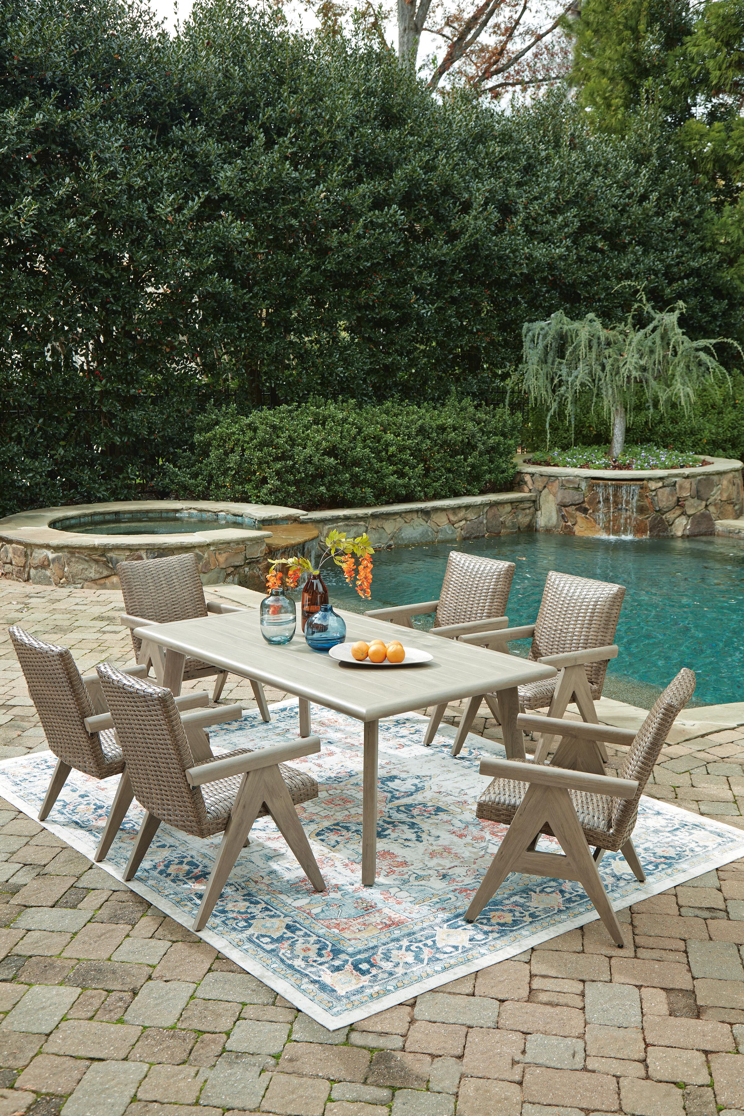 Cliff Trails Outdoor Dining Table and 6 Chairs