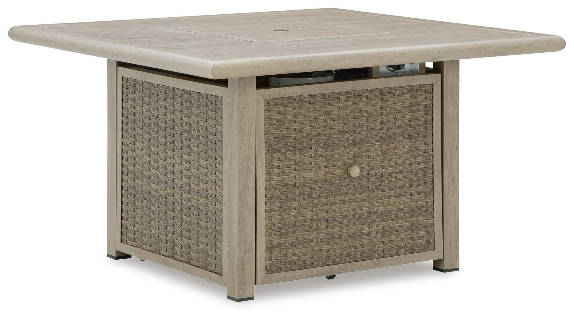 Cliff Trails Outdoor Fire Pit Table and 4 Chairs
