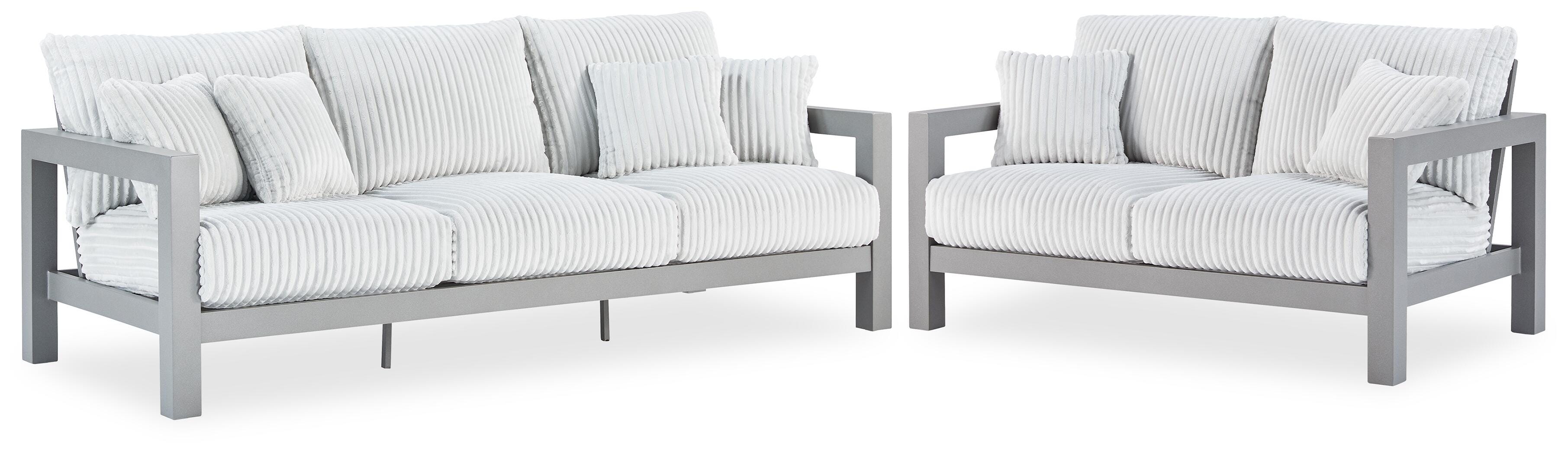 Hurley Park Outdoor Sofa and Loveseat