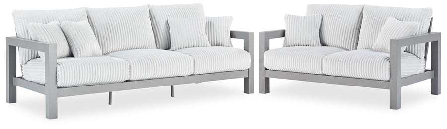 Hurley Park Outdoor Sofa and Loveseat