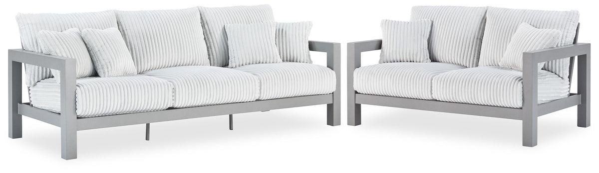 Hurley Park Outdoor Sofa and Loveseat