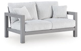 Hurley Park Outdoor Sofa and Loveseat with Coffee Table