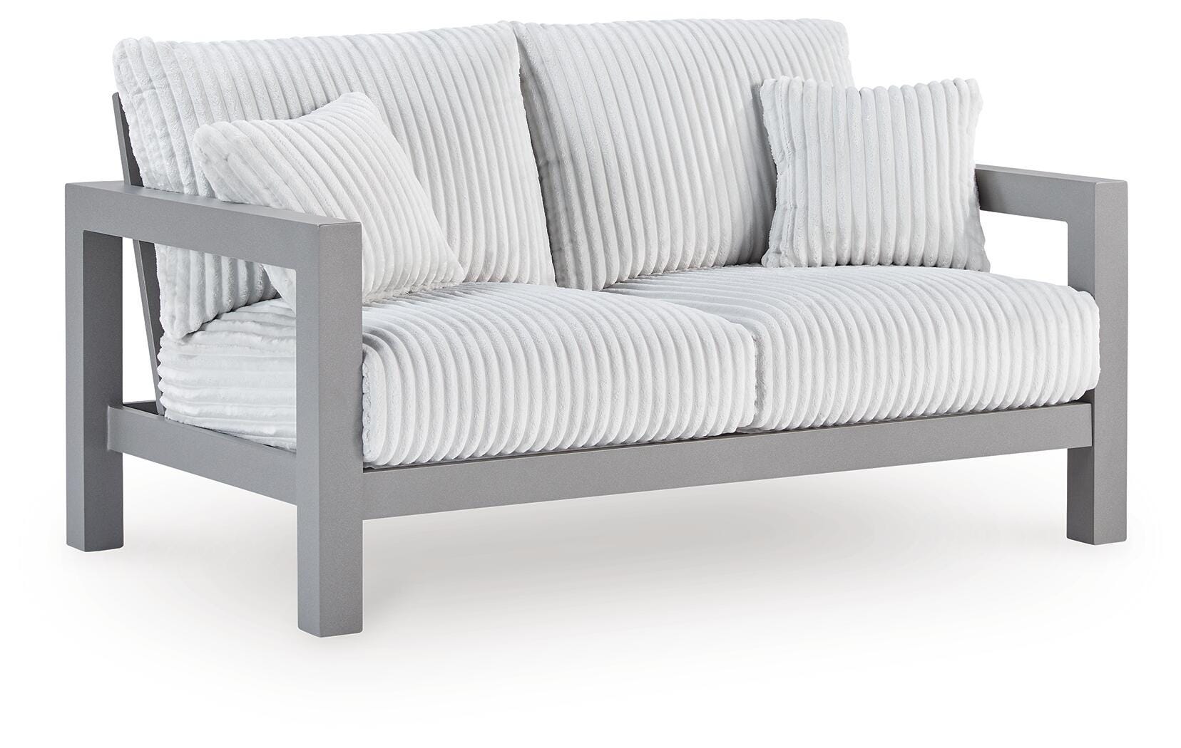 Hurley Park Outdoor Sofa and Loveseat with Coffee Table and 2 End Tables