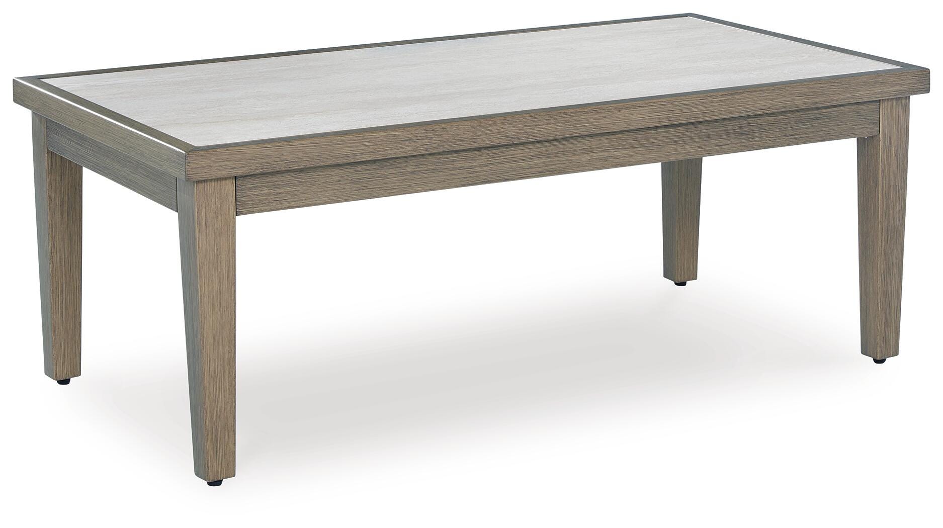 Rainier Ranch Outdoor Sofa and 2 Chairs with Coffee Table