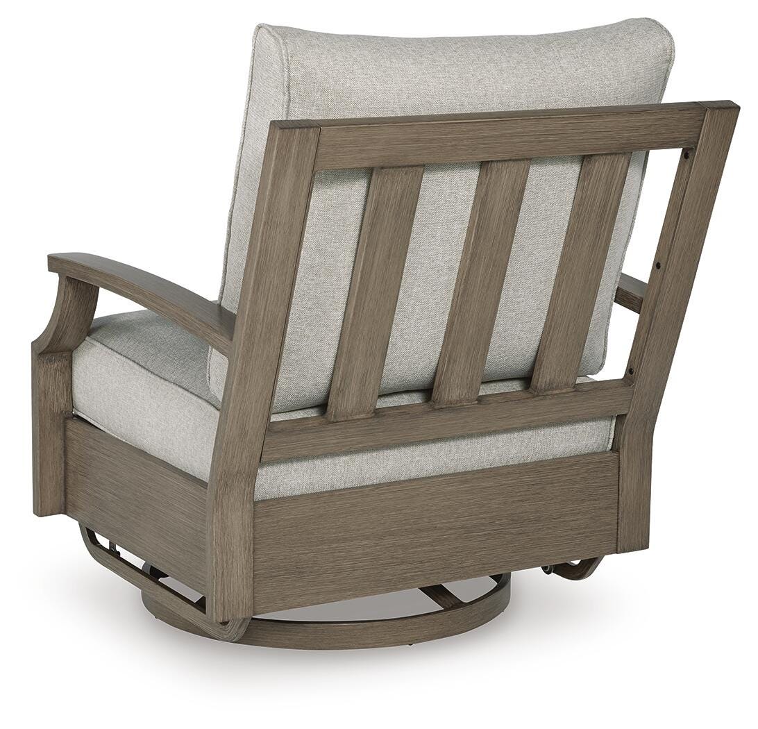 Rainier Ranch Outdoor Sofa and 2 Chairs with Coffee Table