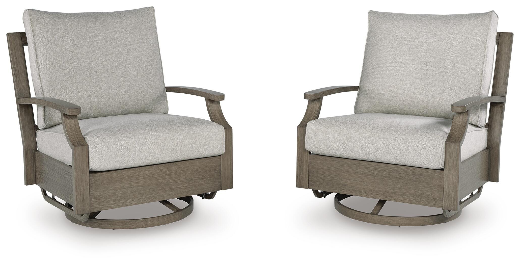 Rainier Ranch Outdoor Swivel Glider Chair with Cushion