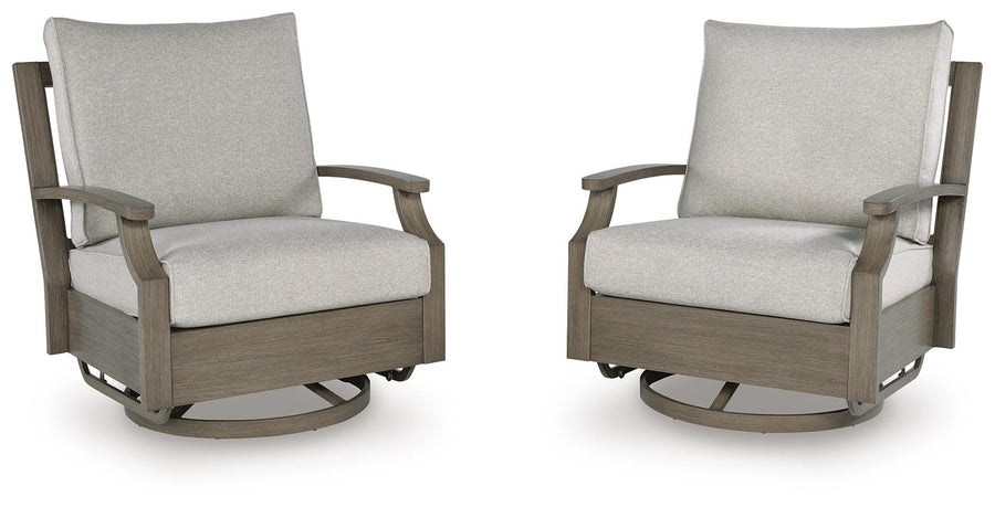 Rainier Ranch Outdoor Swivel Glider Chair with Cushion