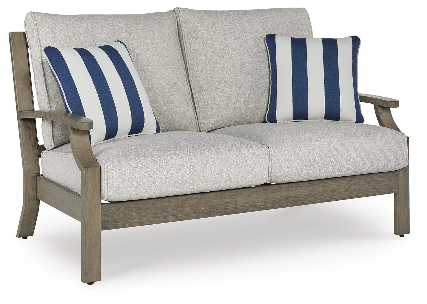 Rainier Ranch Outdoor Loveseat and 2 Chairs with Coffee Table