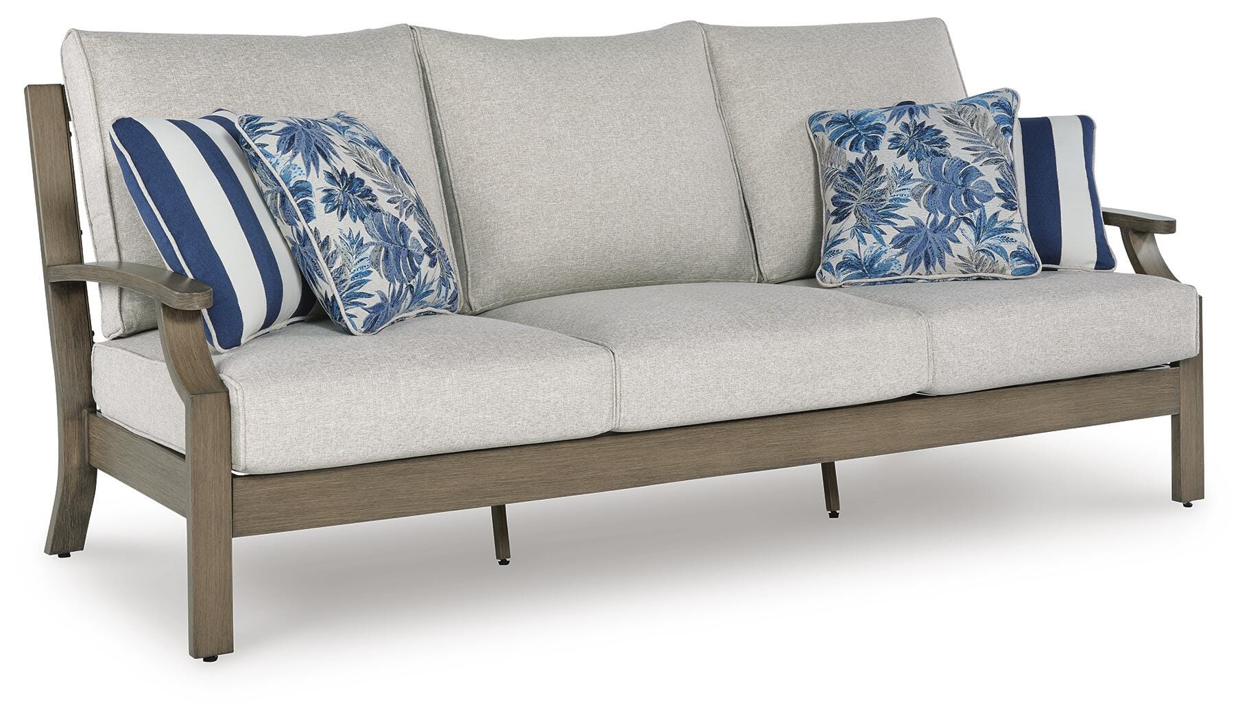 Rainier Ranch Outdoor Sofa and 2 Chairs with Coffee Table