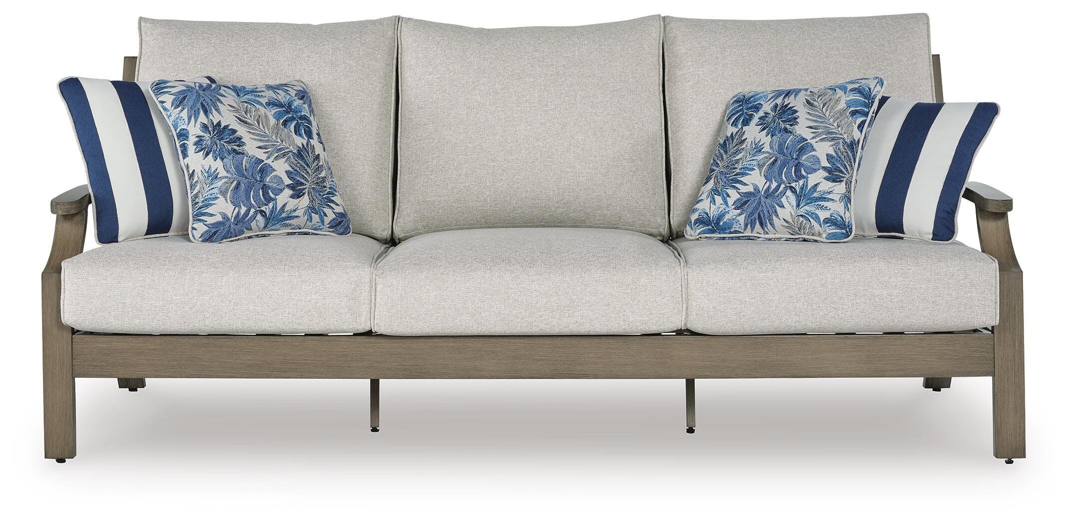 Rainier Ranch Outdoor Sofa and 2 Chairs with Coffee Table