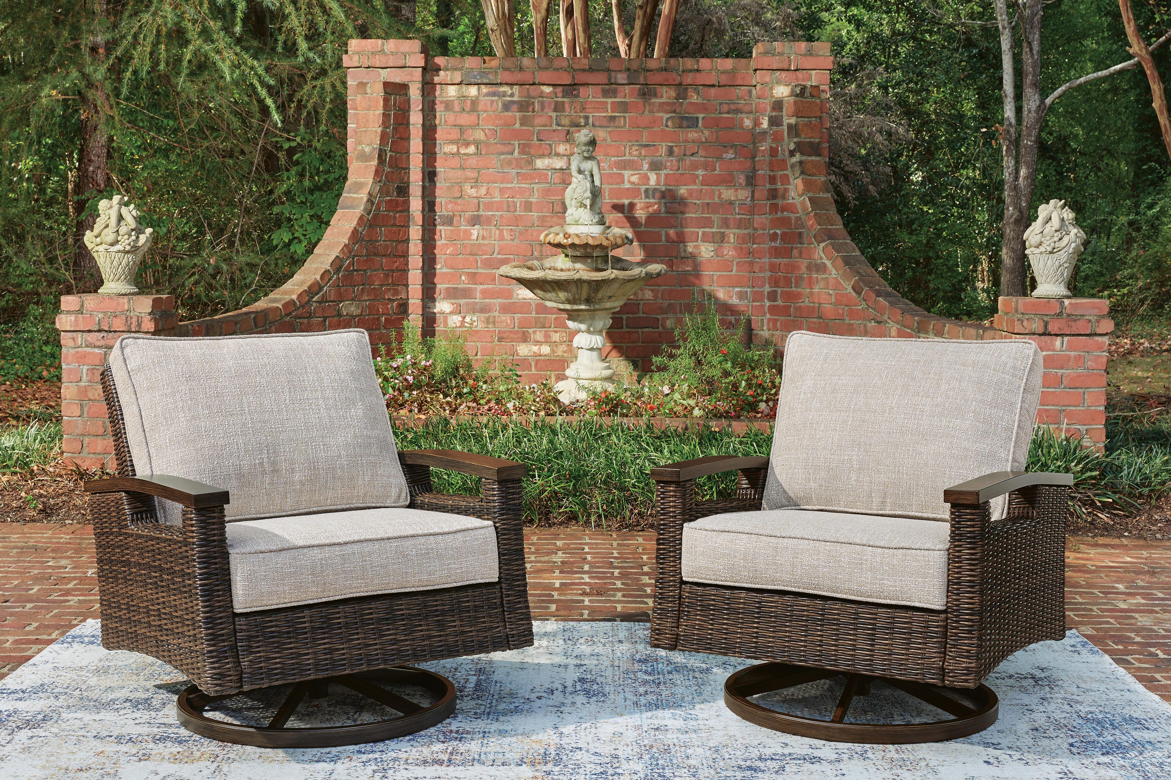 Monterey Point Outdoor Sofa with 2 Lounge Chairs