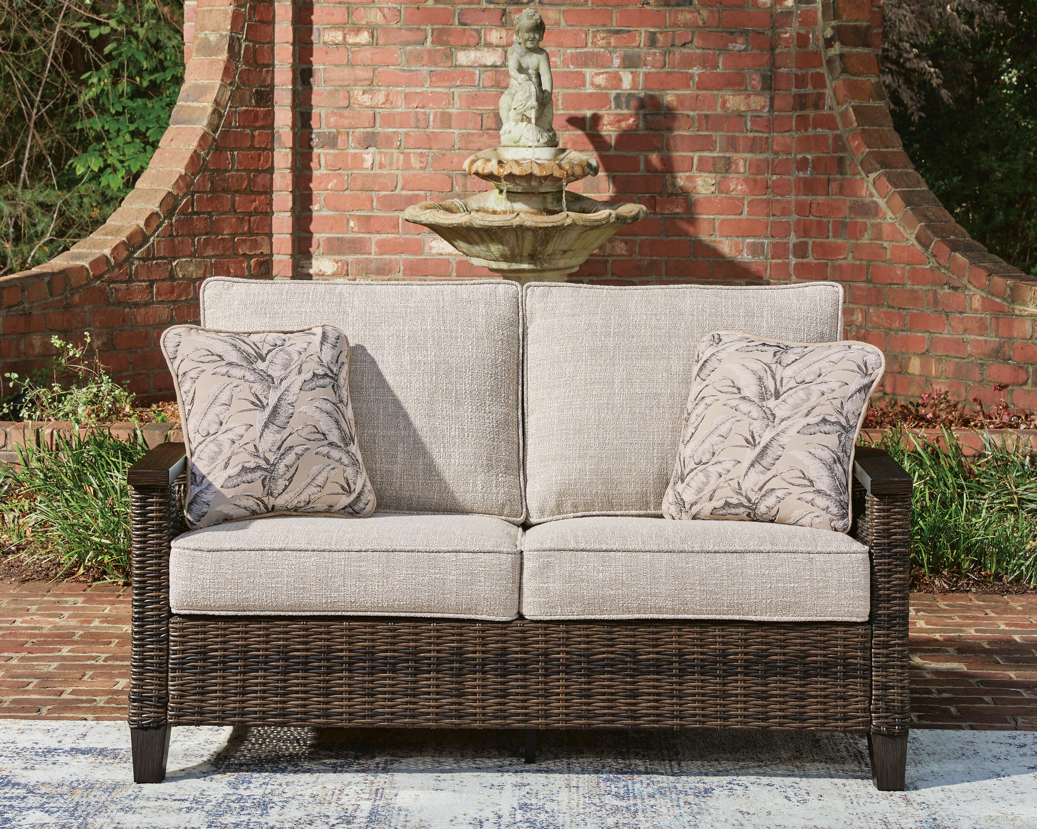 Monterey Point Outdoor Sofa and Loveseat with Coffee Table