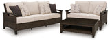 Monterey Point Outdoor Sofa and Loveseat with Coffee Table